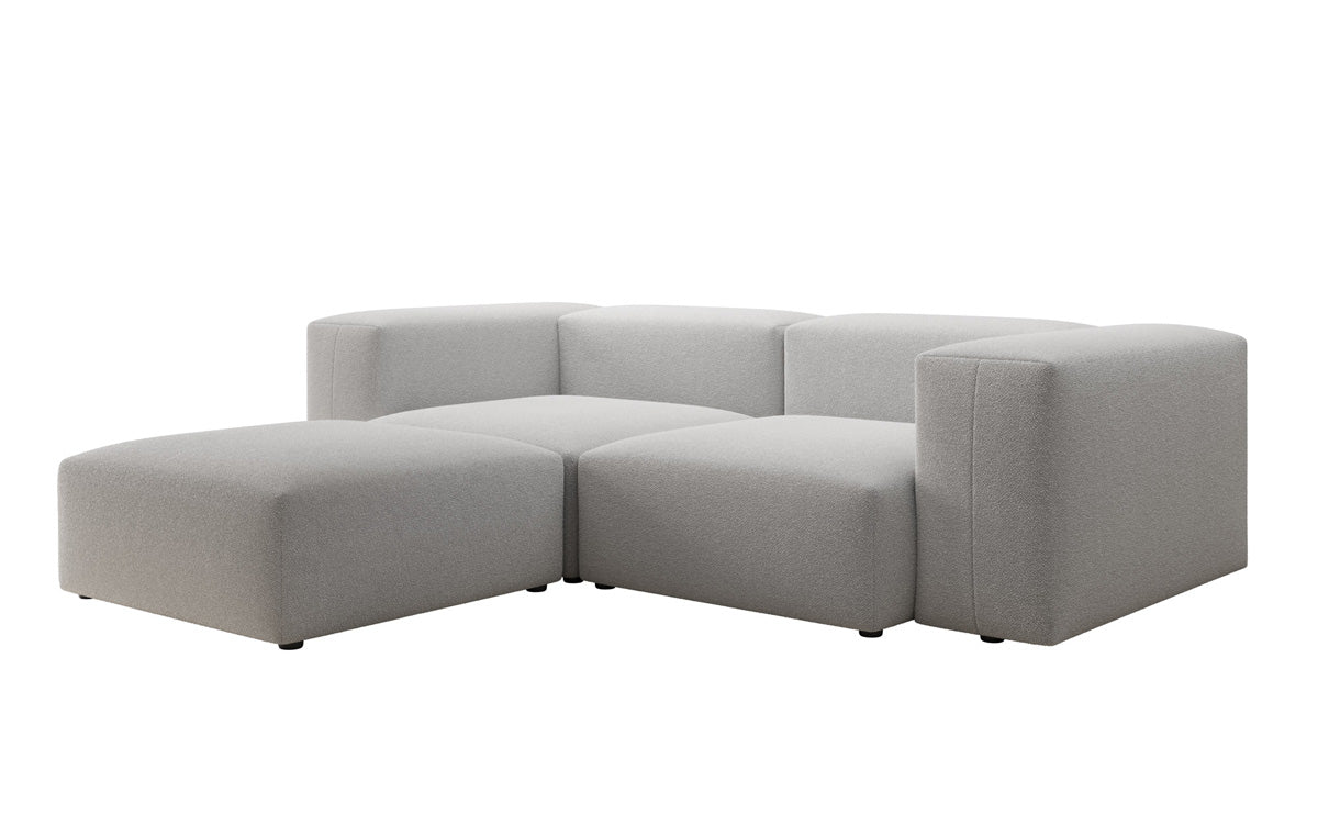 Designer L Sofa Snug Mini am Bouclé