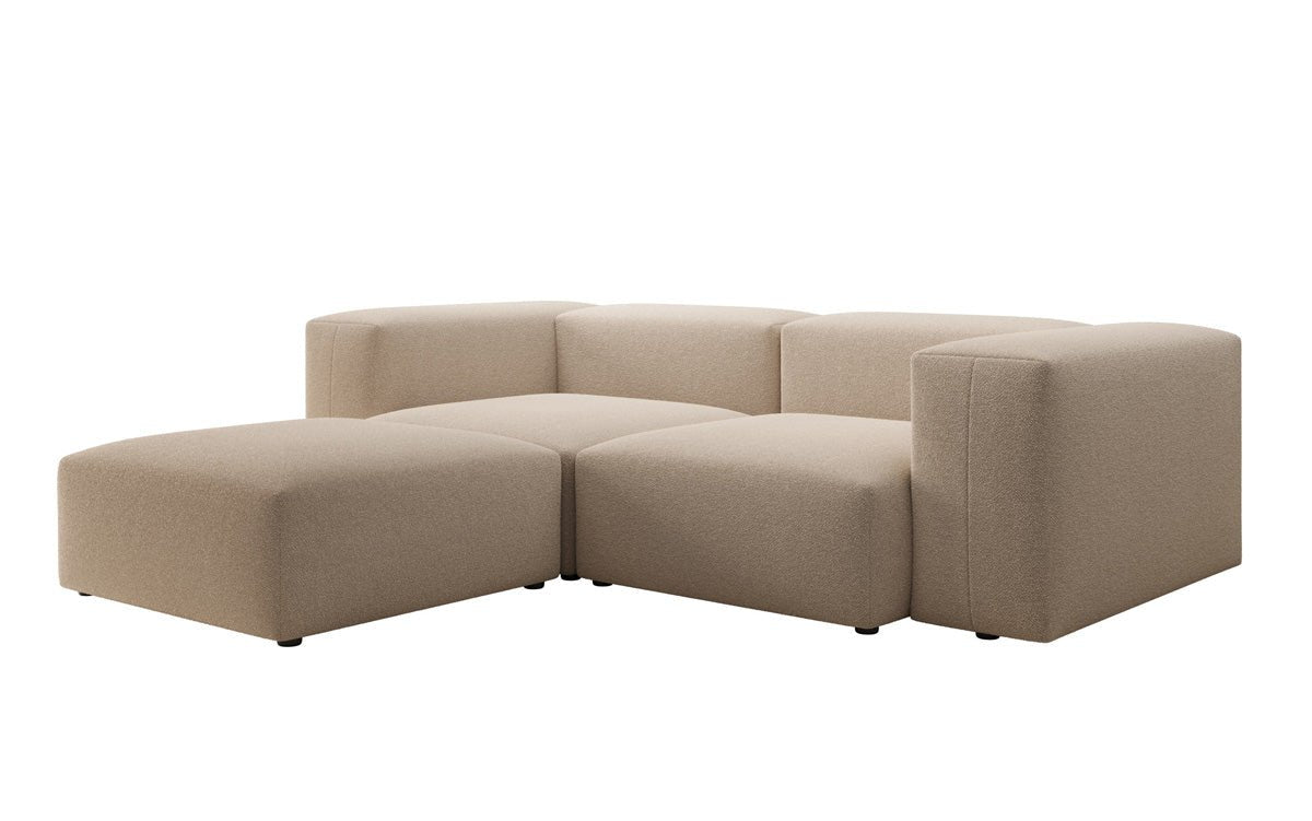 Designer L Sofa Snug Mini am Bouclé