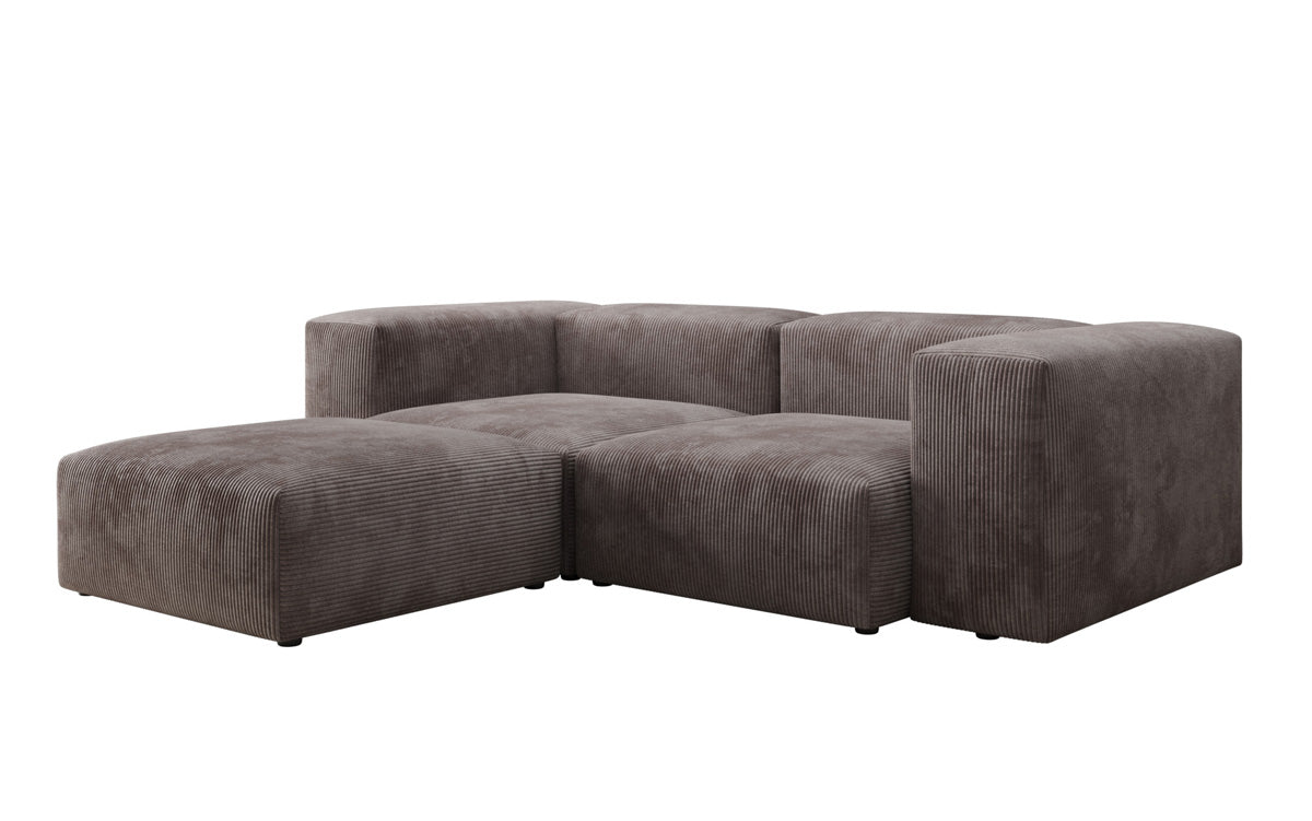 Canapé d'angle L Snug Mini en Côtelé