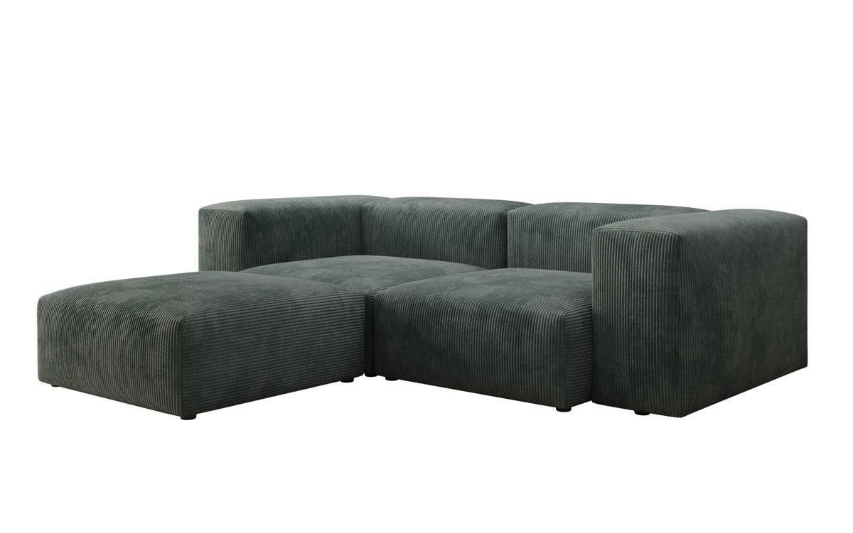 Canapé d'angle L Snug Mini en Côtelé