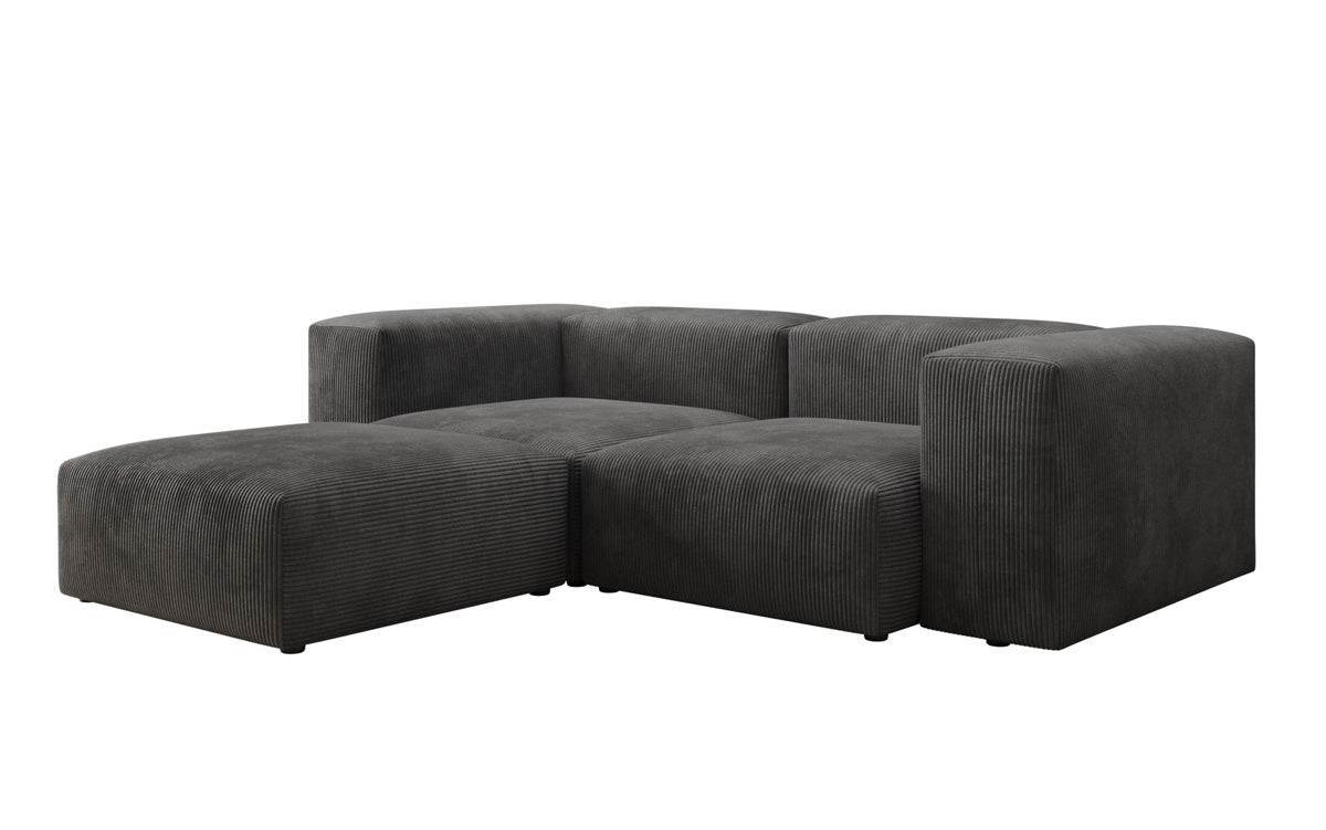 Canapé d'angle L Snug Mini en Côtelé