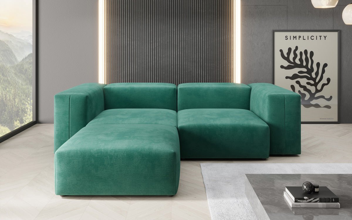 Canapé d'angle L Snug Mini en Velours