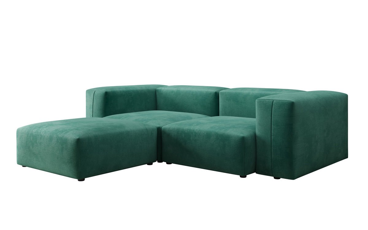 Canapé d'angle L Snug Mini en Velours