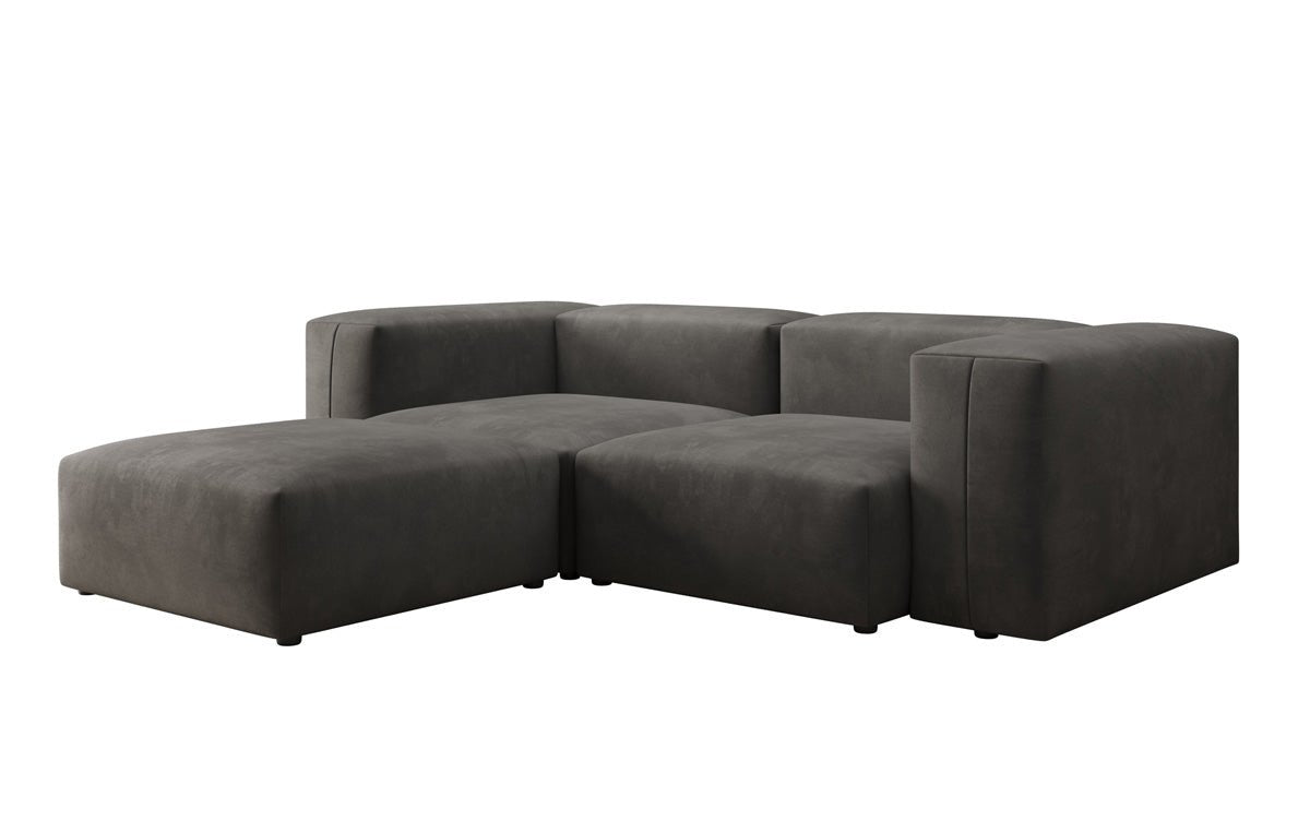 Canapé d'angle L Snug Mini en Velours