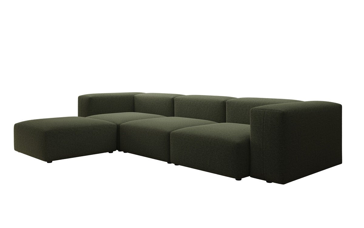 Designer L Sofa Snug am Bouclé