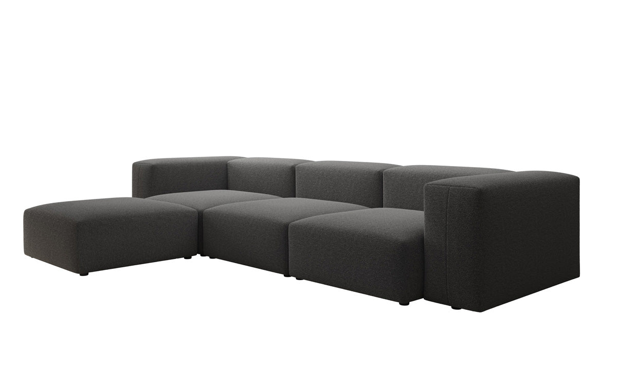 Designer L Sofa Snug am Bouclé