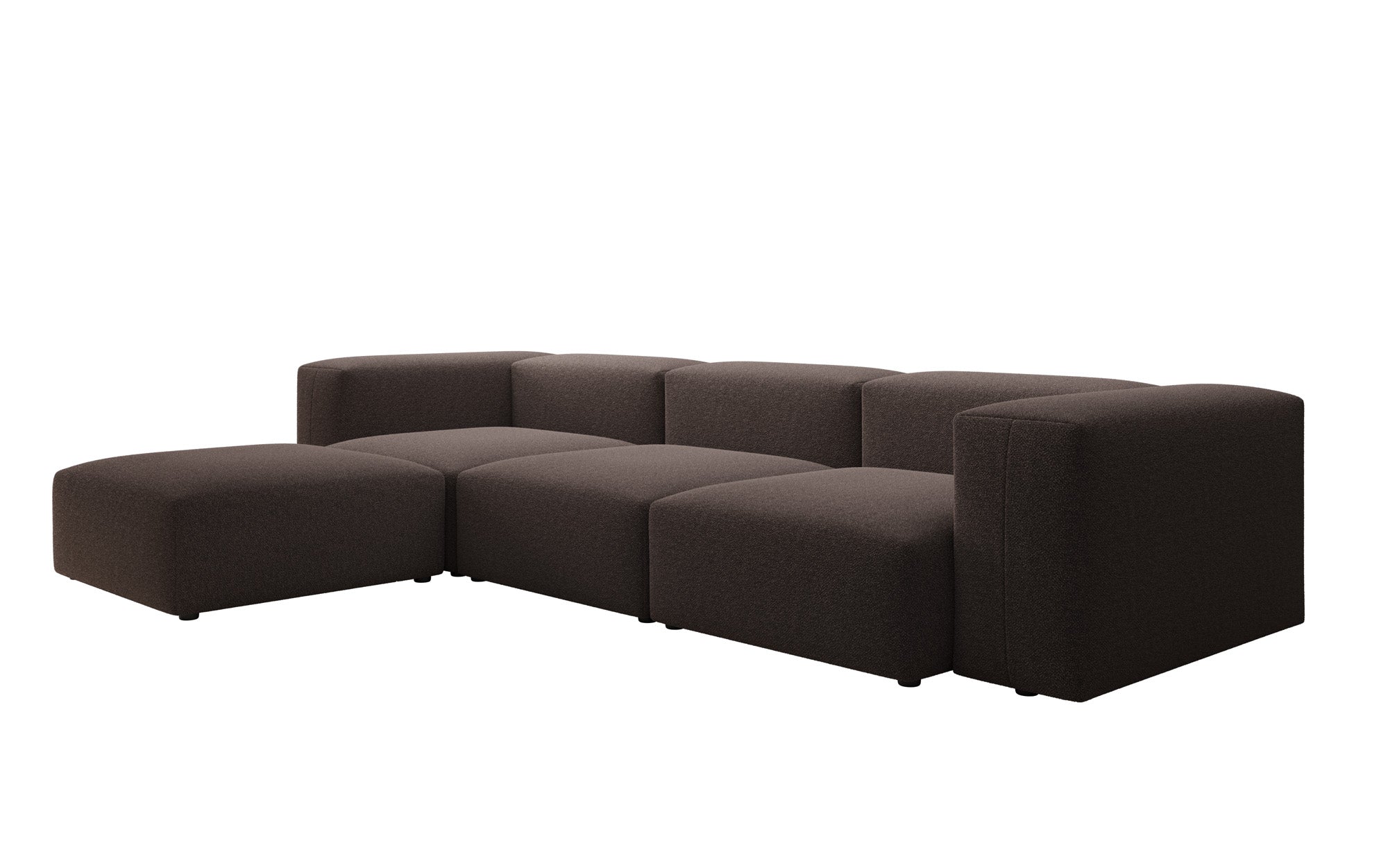 Designer L Sofa Snug am Bouclé