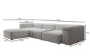 Designer-Ecksofa Snug a Bouclé