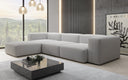 Designer-Ecksofa Snug a Bouclé