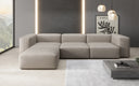 Designer-Ecksofa Snug an Echtlieder