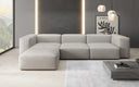 Designer-Ecksofa Snug an Echtlieder
