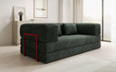 Designer Sofa Lazy 3 Sitzer in Cord