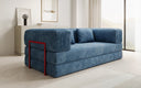 Designer Sofa Lazy 3 Sitzer in Cord