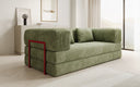 Designer Sofa Lazy 3 Sitzer in Cord