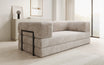Designer Sofa Lazy 3 Sëtzer aus Cord