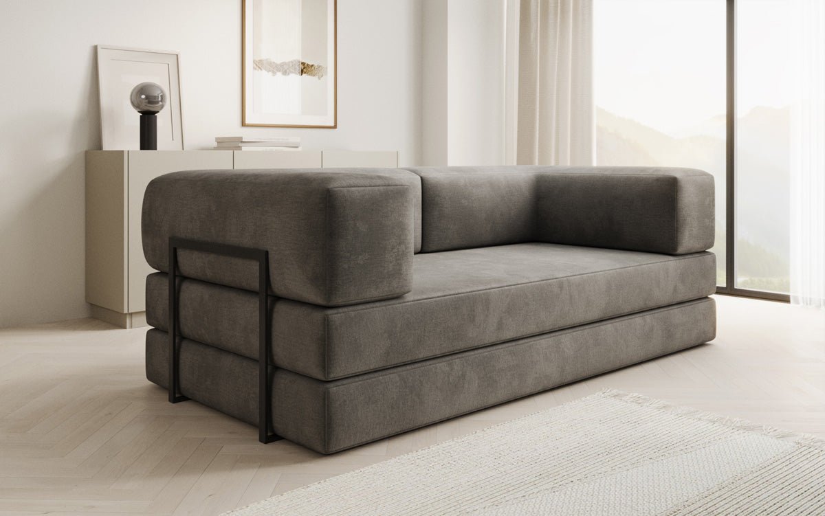 Designer Sofa Lazy 3-Seater in Velvet