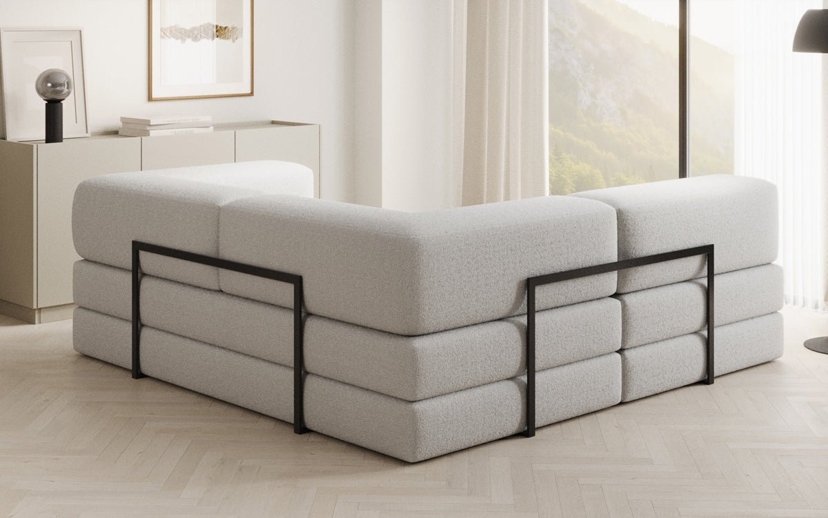 Canapé design Lazy L Mini en Bouclé