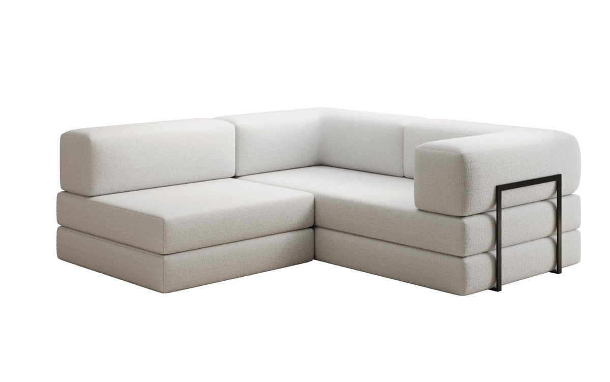 Canapé design Lazy L Mini en Bouclé