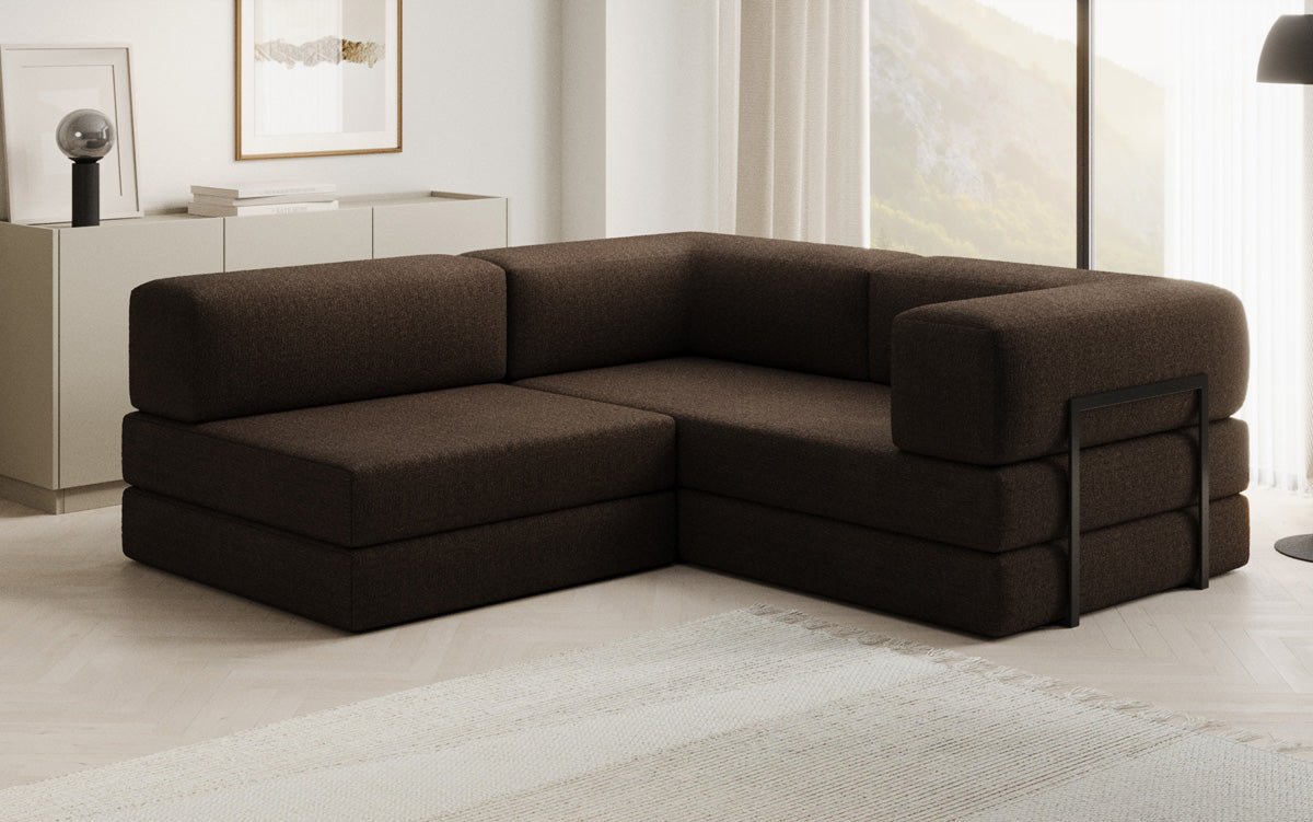 Canapé design Lazy L Mini en Bouclé