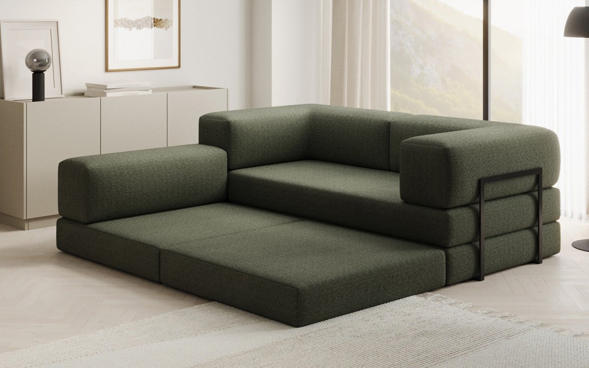 Canapé design Lazy L Mini en Bouclé