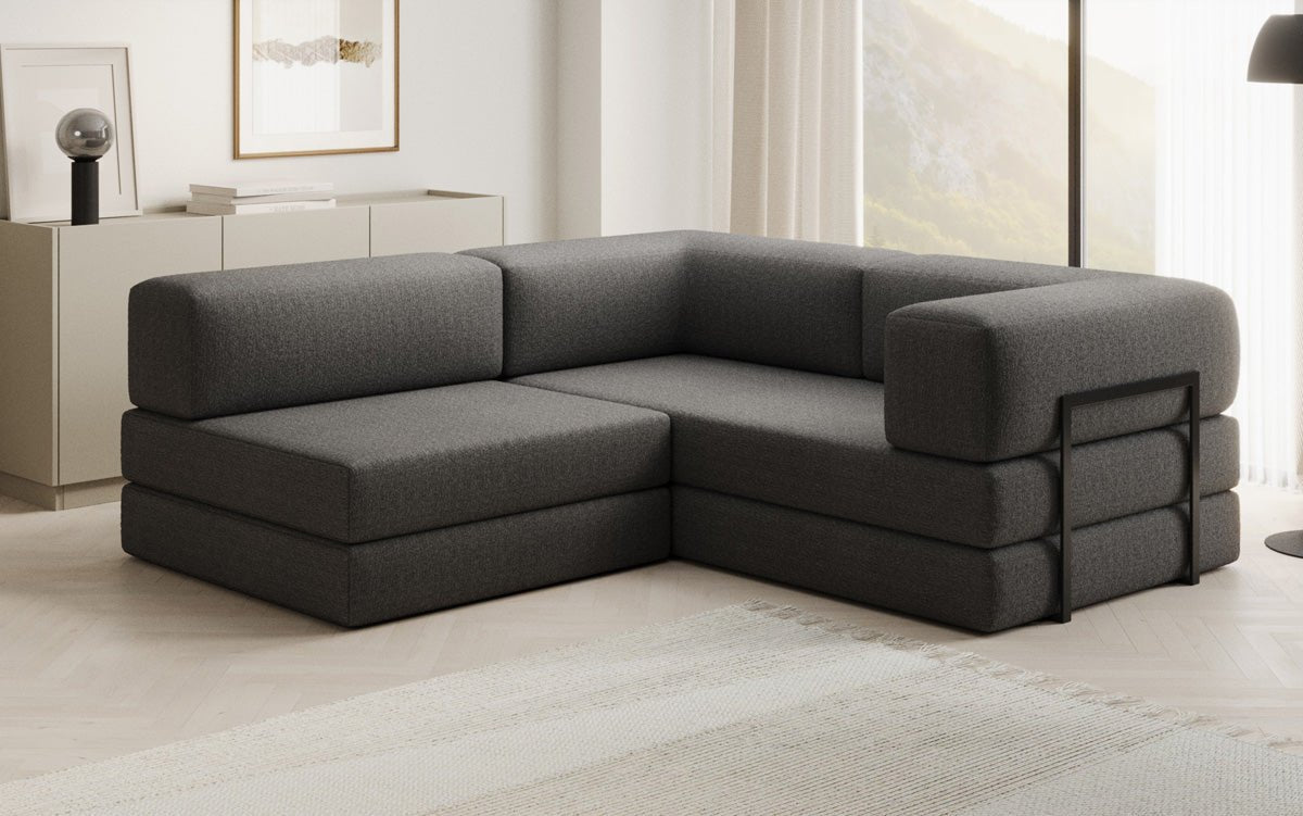 Canapé design Lazy L Mini en Bouclé