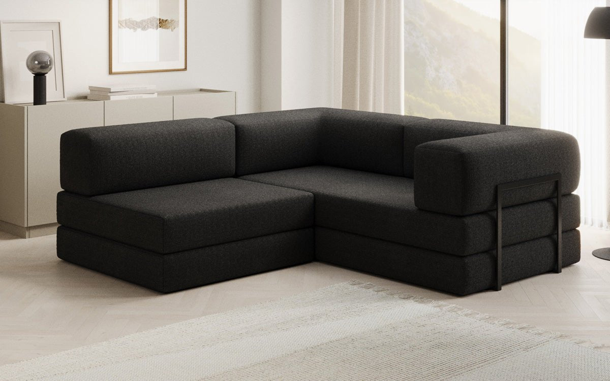 Canapé design Lazy L Mini en Bouclé