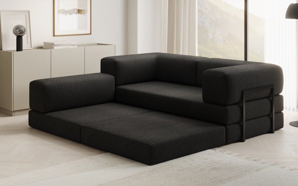 Canapé design Lazy L Mini en Bouclé