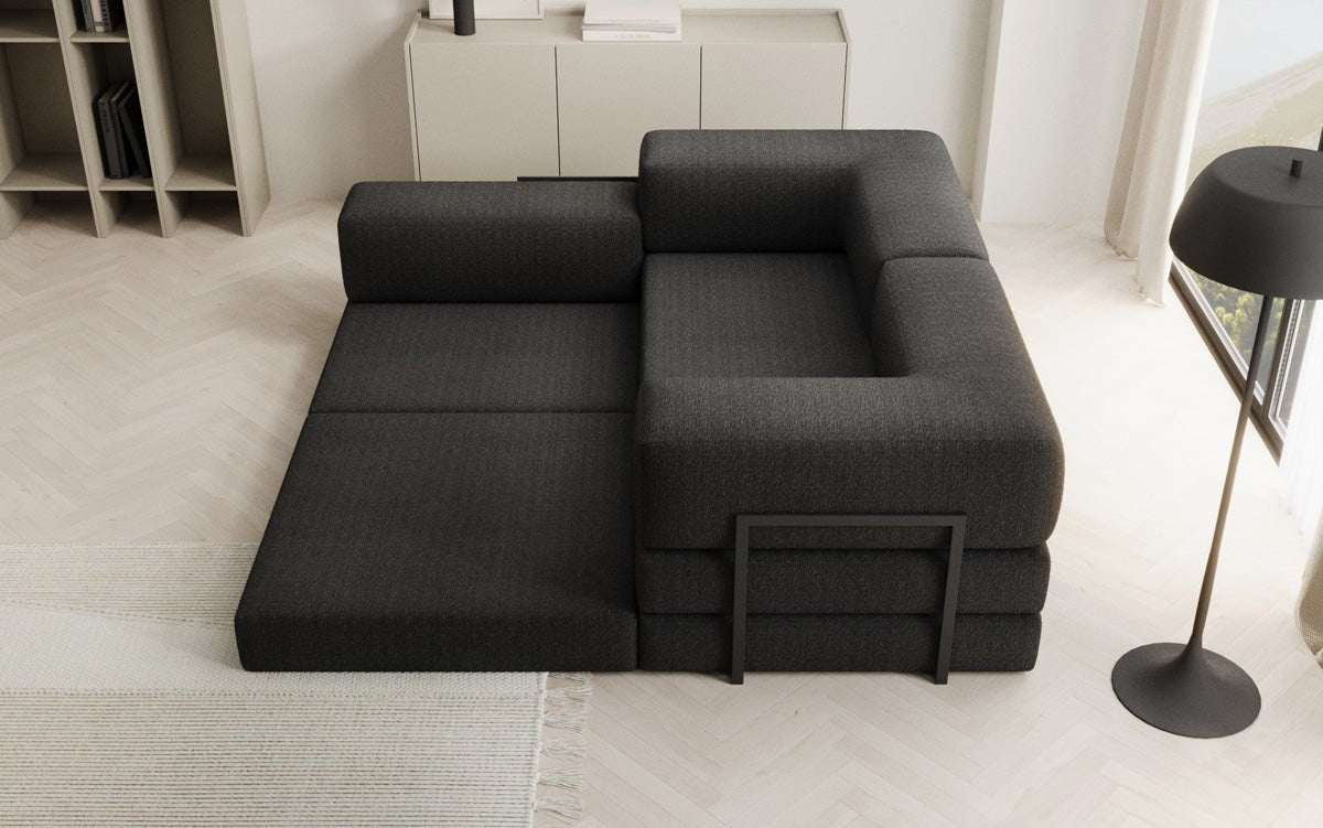 Canapé design Lazy L Mini en Bouclé