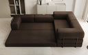 Designer Sofa Lazy L geschlossen in Bouclé