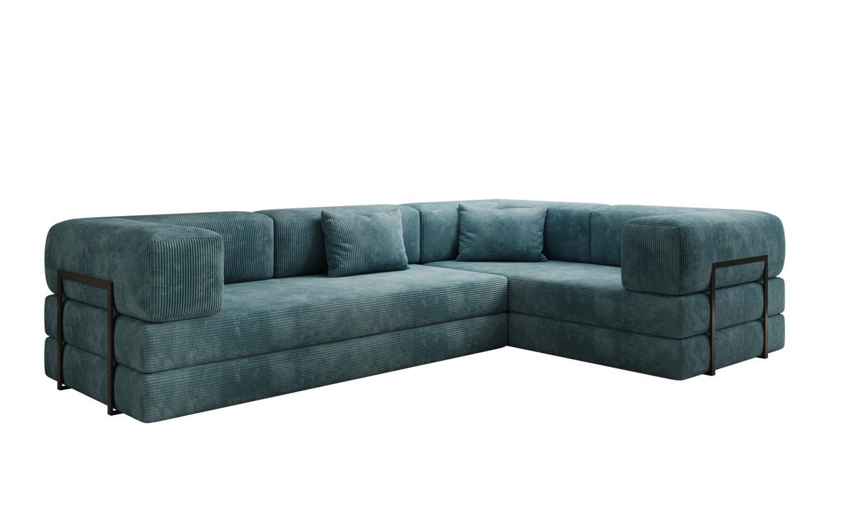 Designer Sofa Lazy L geschlossen in Cord