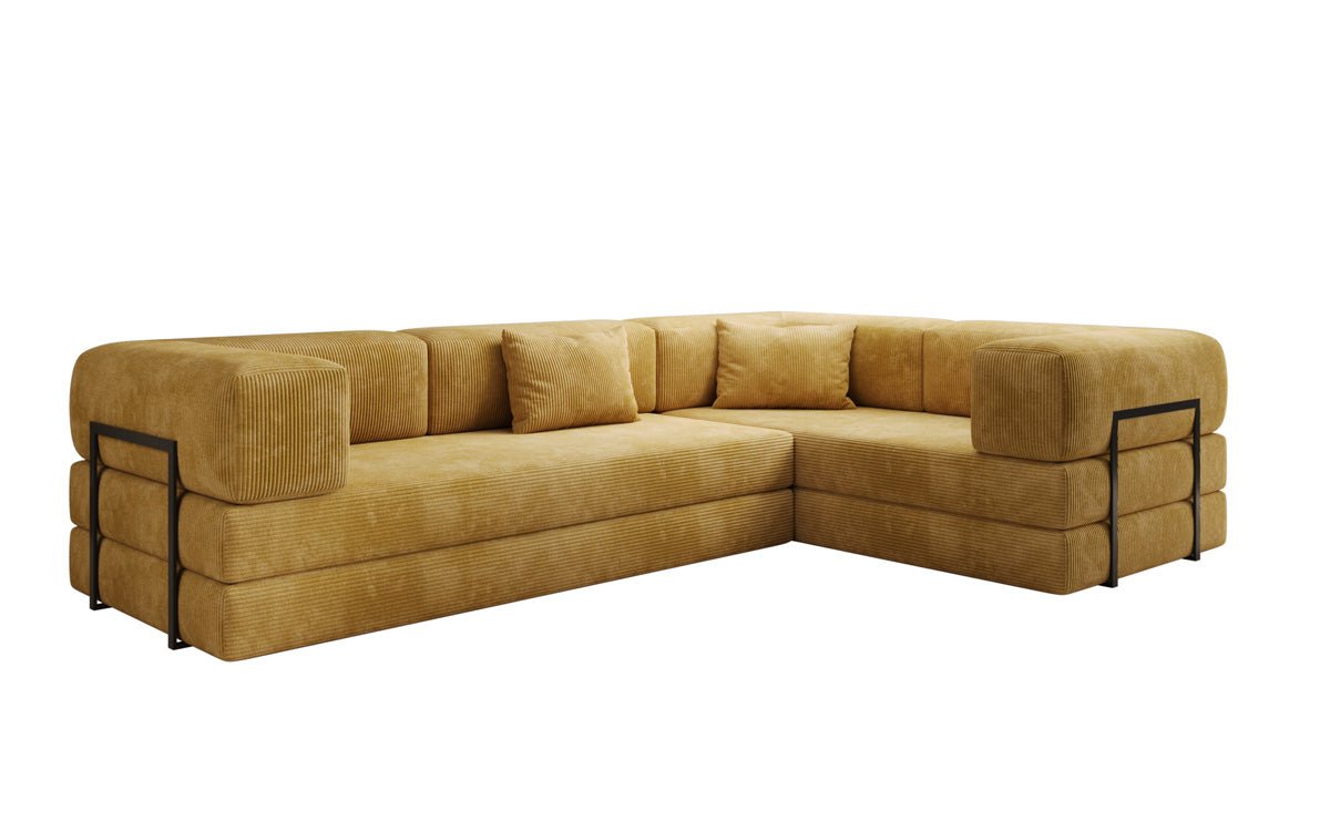 Designer Sofa Lazy L geschlossen in Cord