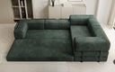 Designer Sofa Lazy L geschlossen in Cord