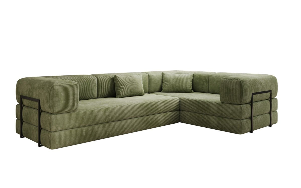 Designer Sofa Lazy L geschlossen in Cord