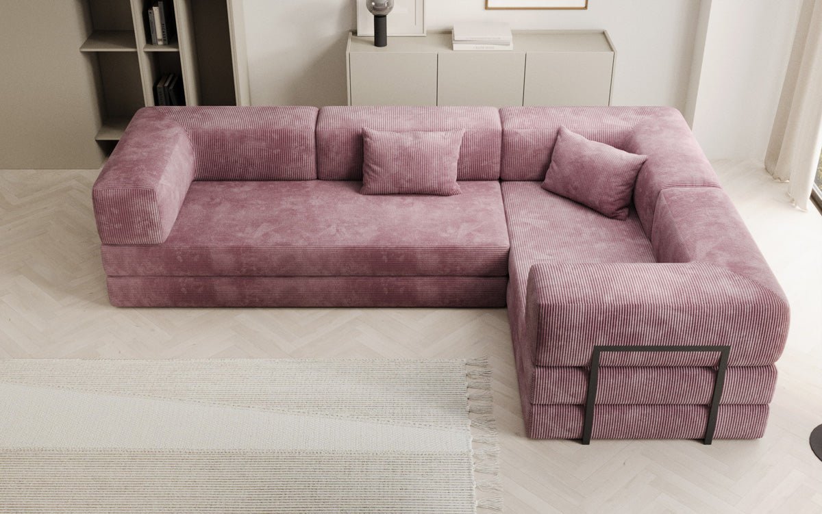 Designer Sofa Lazy L geschlossen in Cord