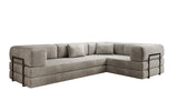 Designer Sofa Lazy L geschlossen in Samt