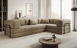 Designer Sofa Lazy L geschlossen in Samt