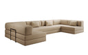 Designer Sofa Lazy U in Bouclé