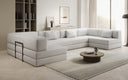 Designer Sofa Lazy U in Bouclé