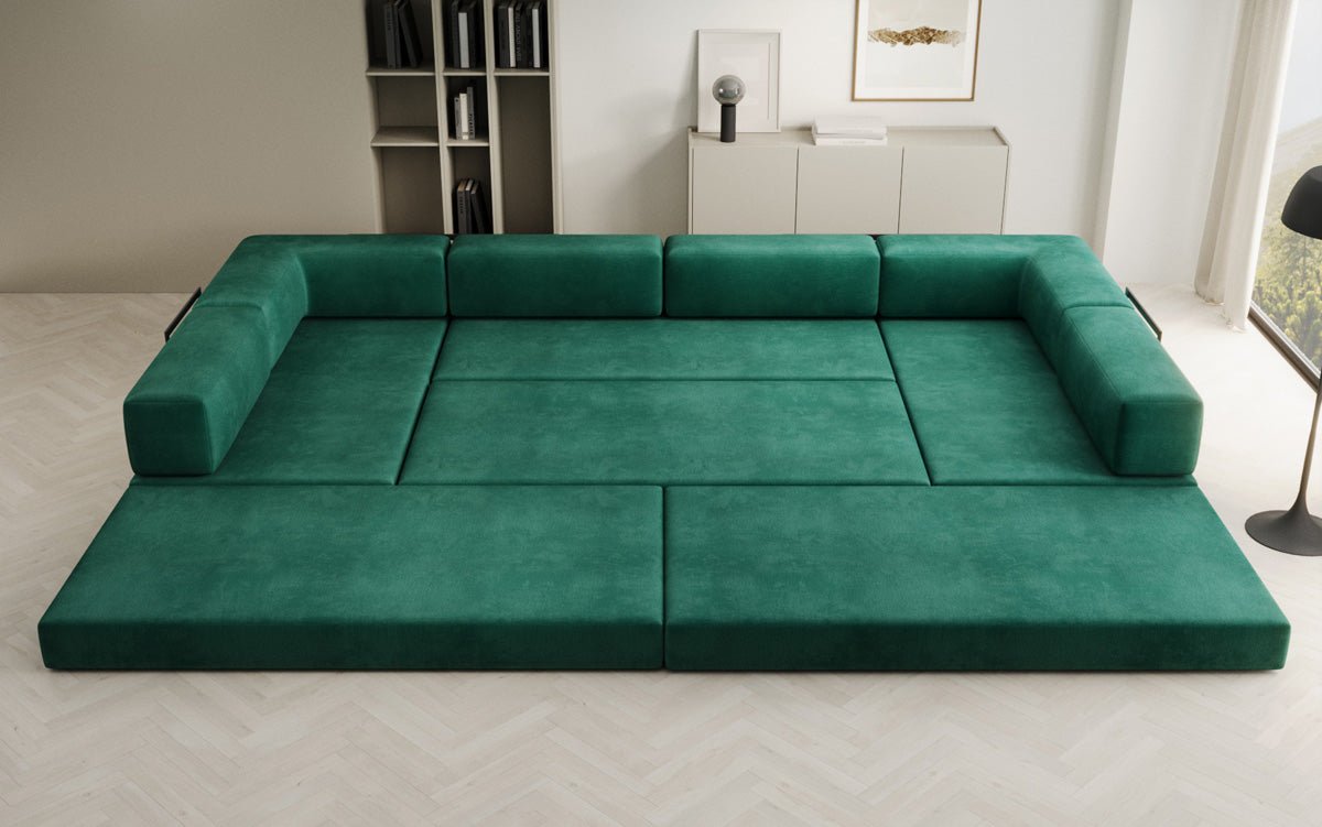 Canapé design Lazy U en Velours