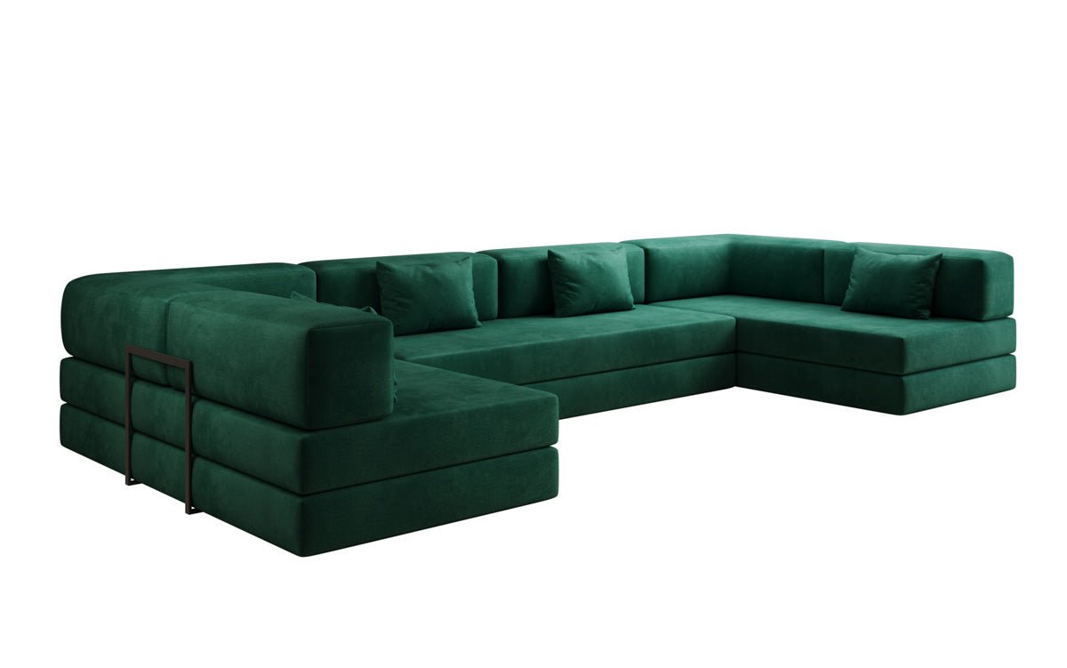 Canapé design Lazy U en Velours