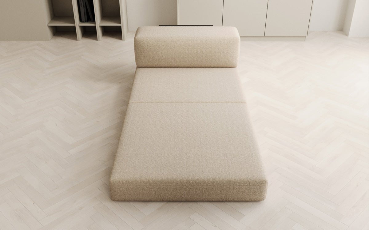 Canapé design module central Lazy en Bouclé