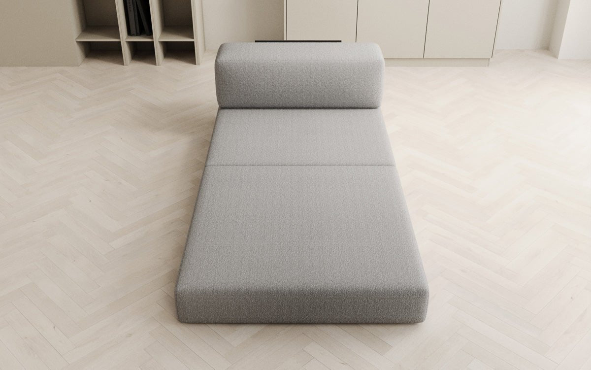 Canapé design module central Lazy en Bouclé