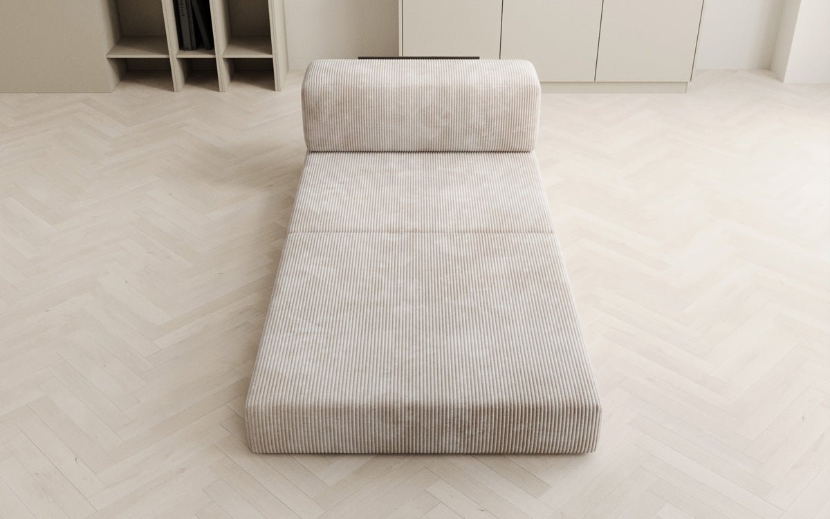 Canapé design module central Lazy en Côtelé