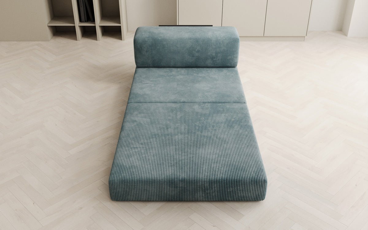 Canapé design module central Lazy en Côtelé