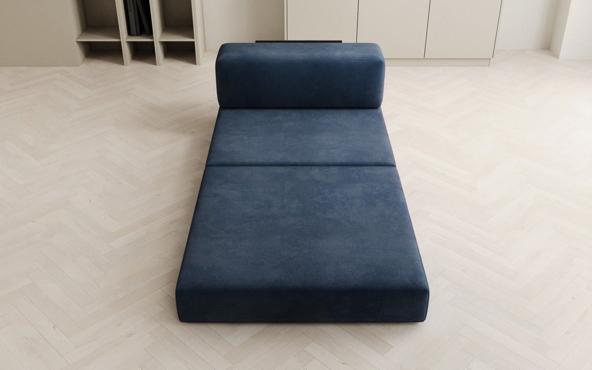 Canapé design module central Lazy en velours