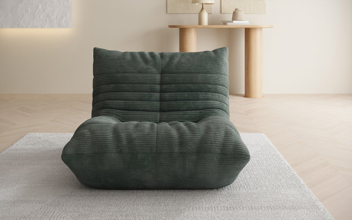 Fauteuil canapé design Calmo en Côtelé