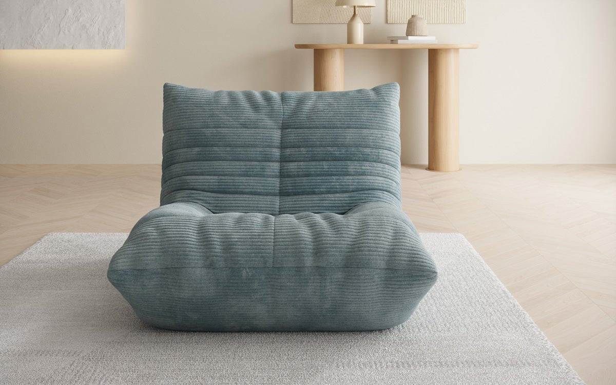 Fauteuil canapé design Calmo en Côtelé