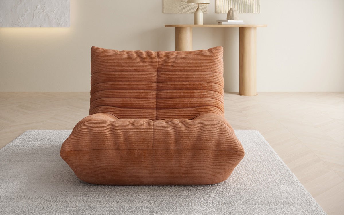 Fauteuil canapé design Calmo en Côtelé