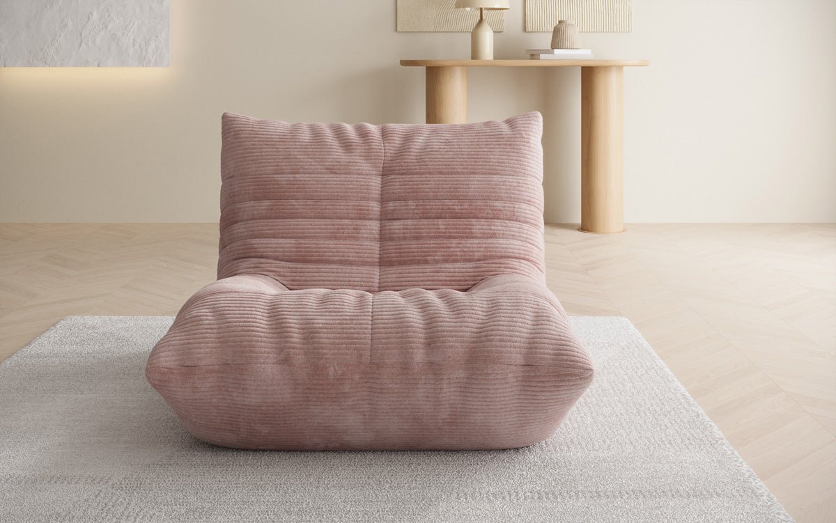 Fauteuil canapé design Calmo en Côtelé