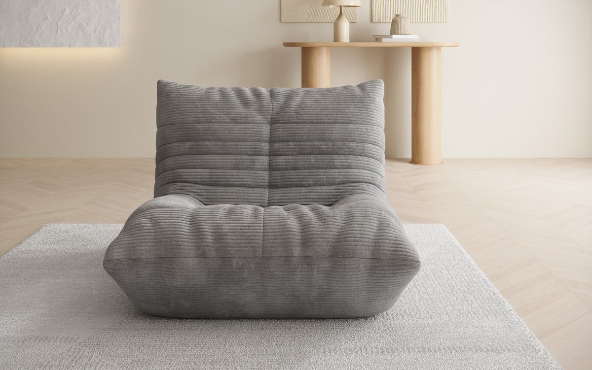 Fauteuil canapé design Calmo en Côtelé